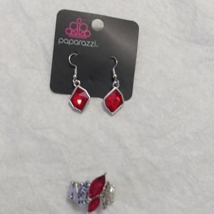Paparazzi Red and Silver Jewelry - New